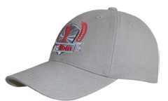 graues cap mit logo stickerei