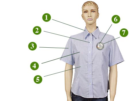 individuelle Blusen mit bestickung, Stickerei